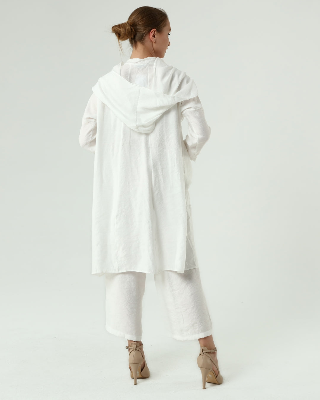 Ramadan White Linen Set