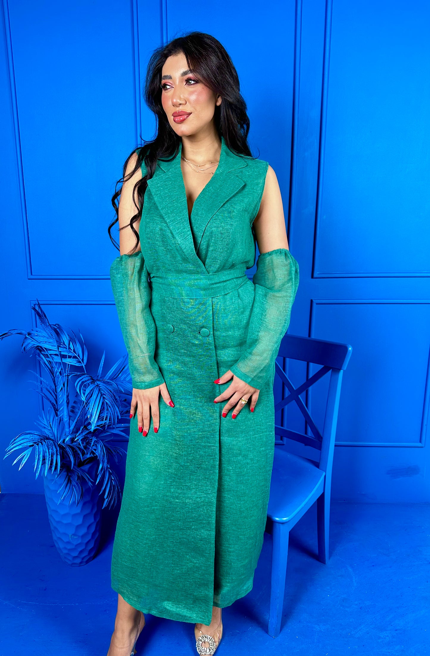 Ramadan Green Bisht & Dress